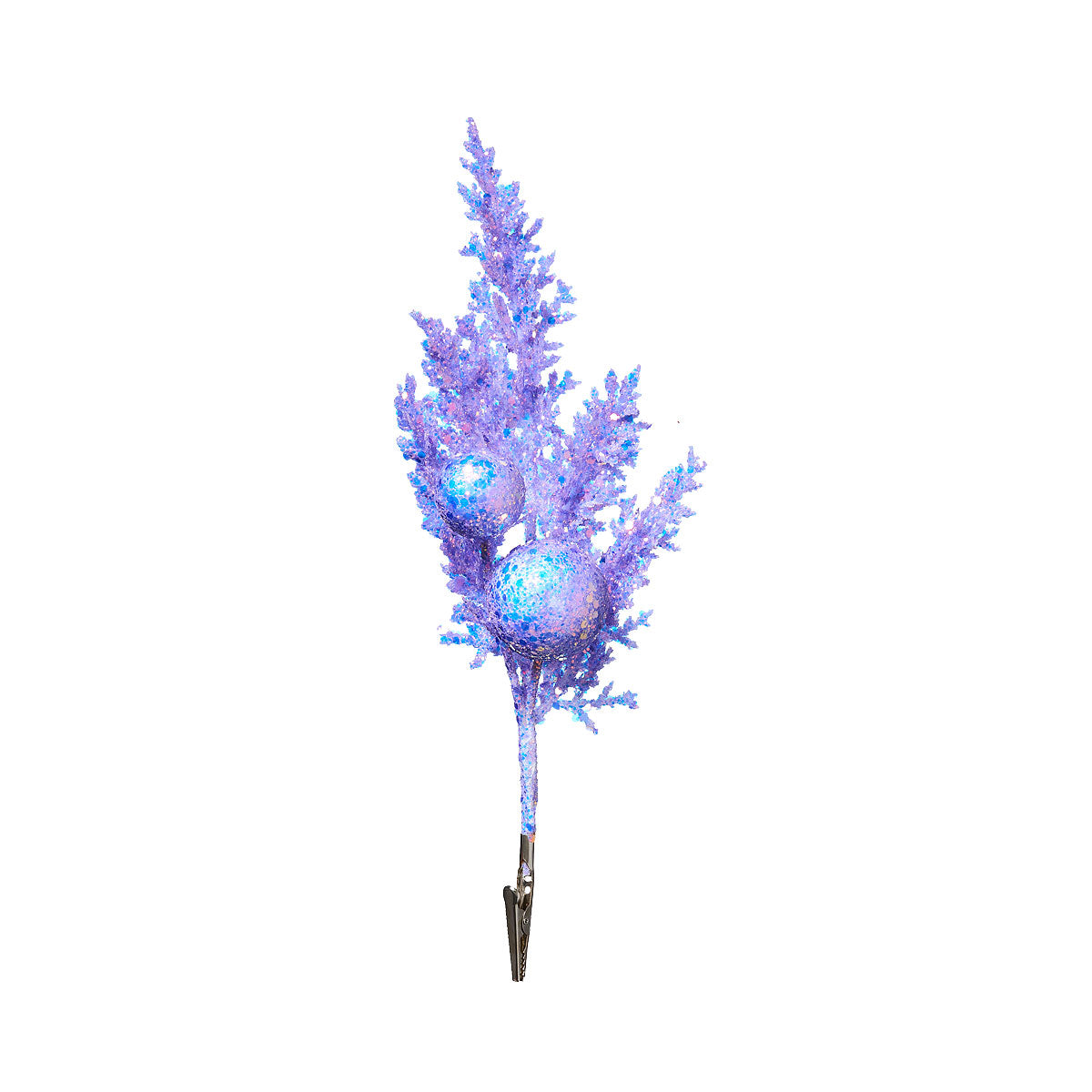 Christmas Glittered Iridescent Clip