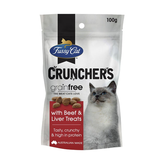 Fussy Cat Crunchers Liver 100g