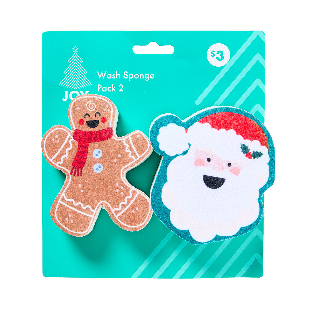 Christmas Wash Sponges 2pk