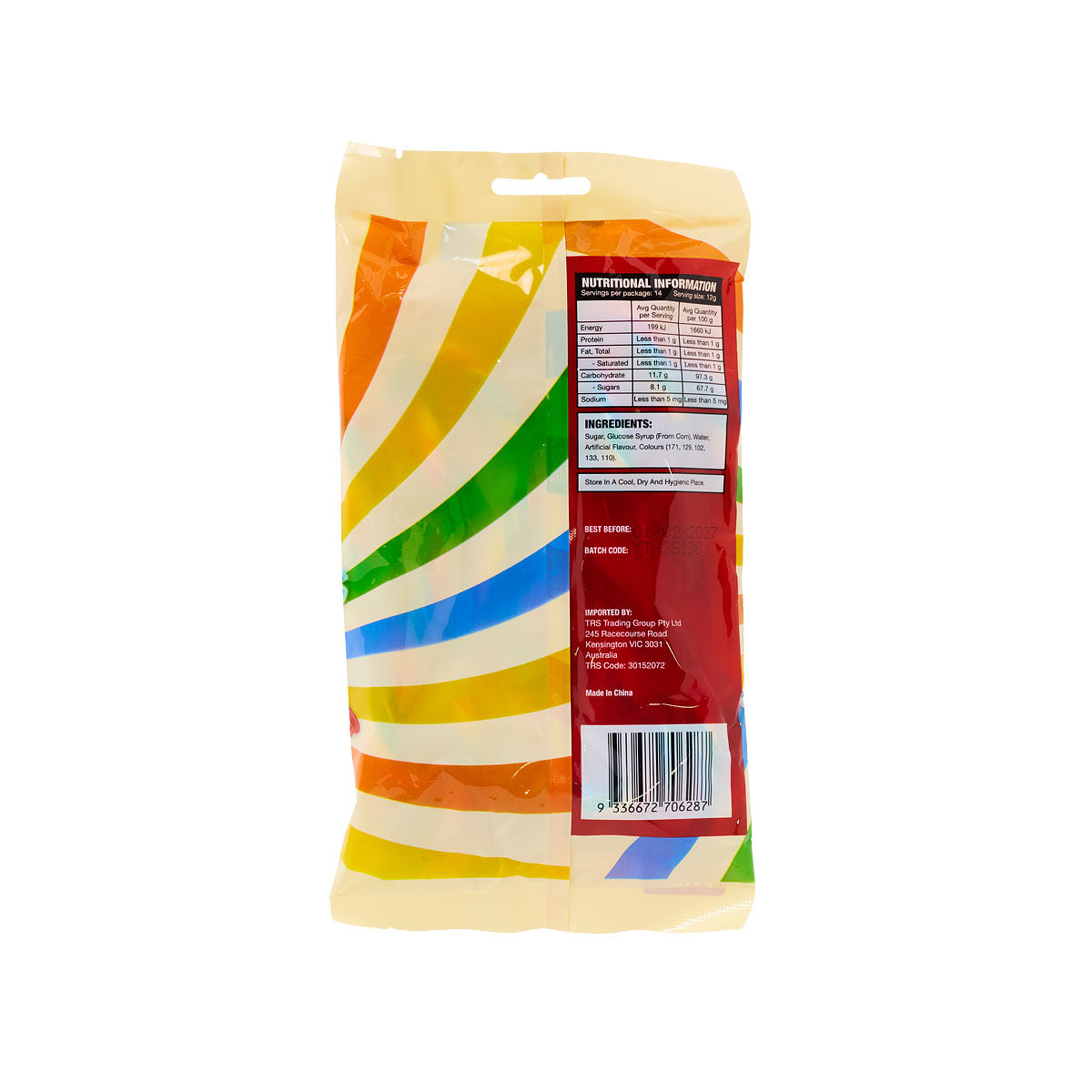 Candy Cane Tutti Frutti 14pk