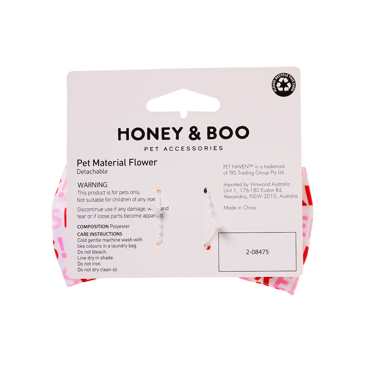 Honey & Boo Pet Bow Free Kisses