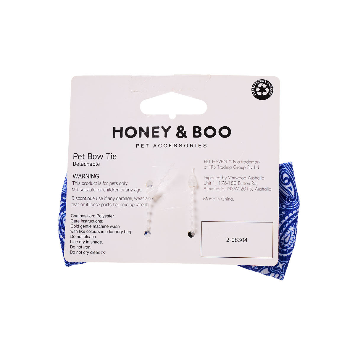 Honey & Boo Pet Bow Denim Print