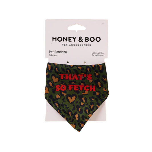 Honey & Boo Bandana Khaki Print