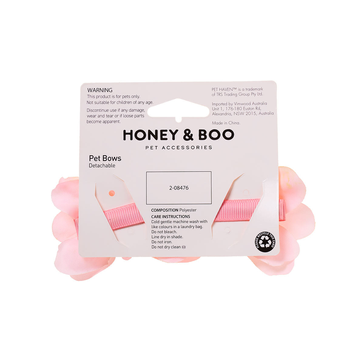 Honey & Boo Pet Clip Flower 2pk