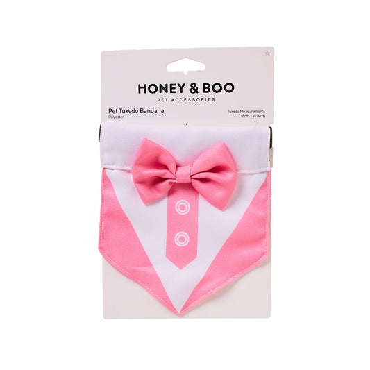 Honey & Boo Bandana Pink Tuxedo