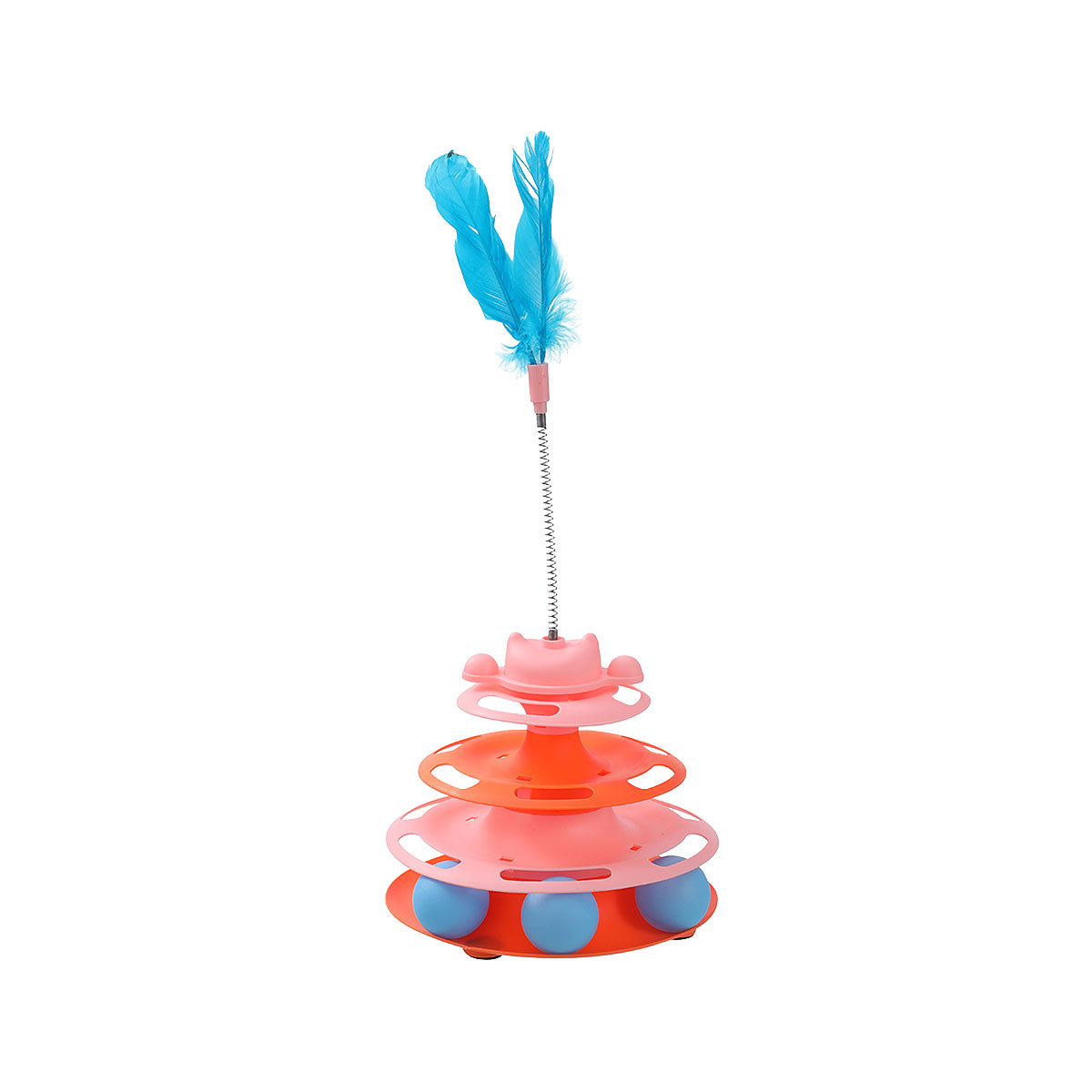 Waggi Cat Track Tower with Feather Assorted