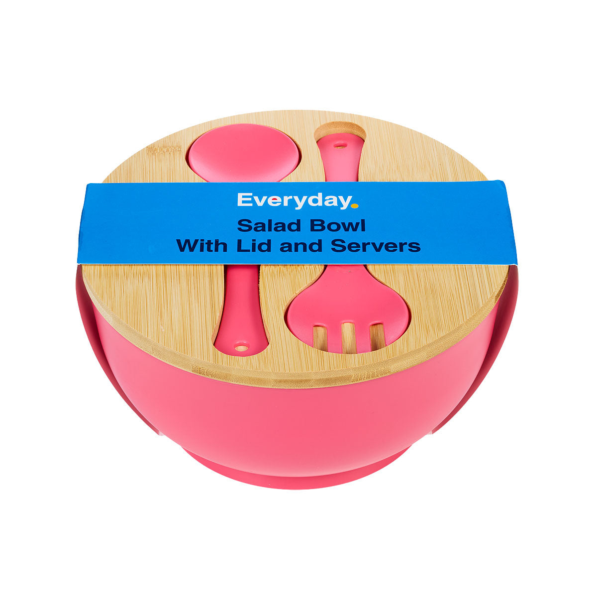 Everyday Salad Bowl With Lid Plastic Assorted