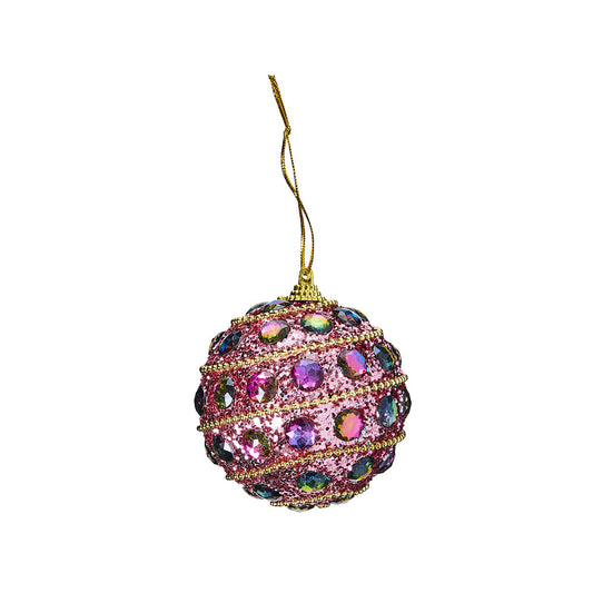 Christmas Gem Ball Ornament 8cm
