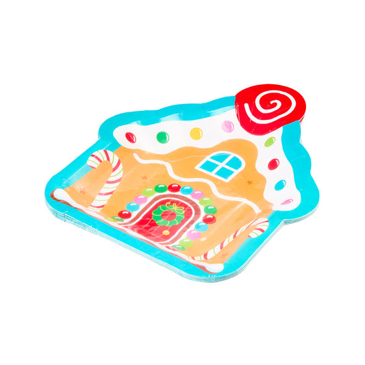 Christmas Novelty Plate 10pk Assorted