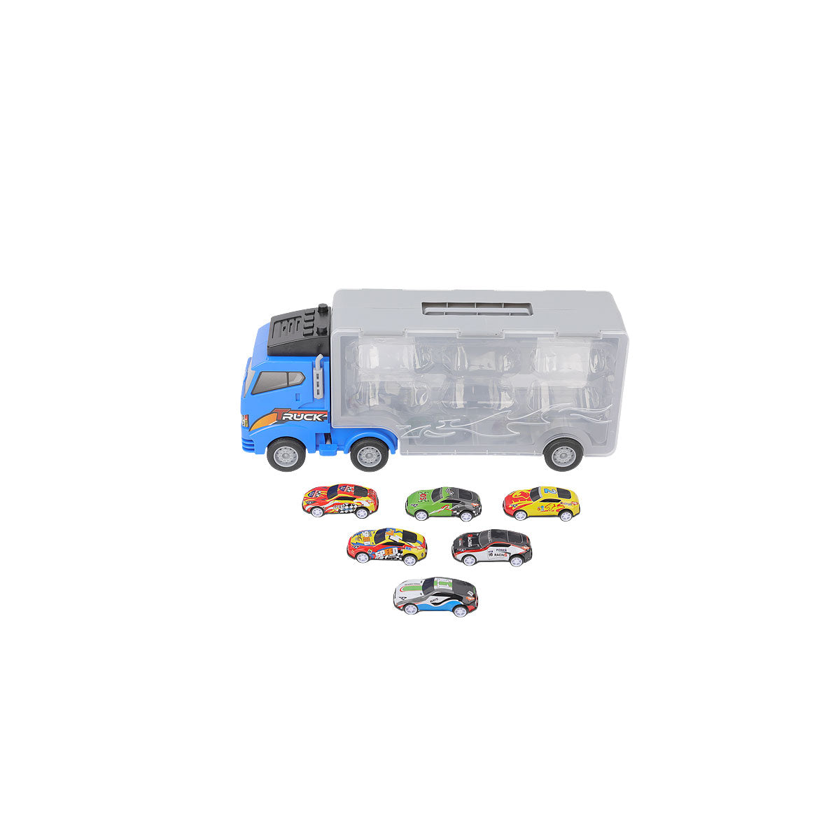 Truck Storage Set With 6 Cars