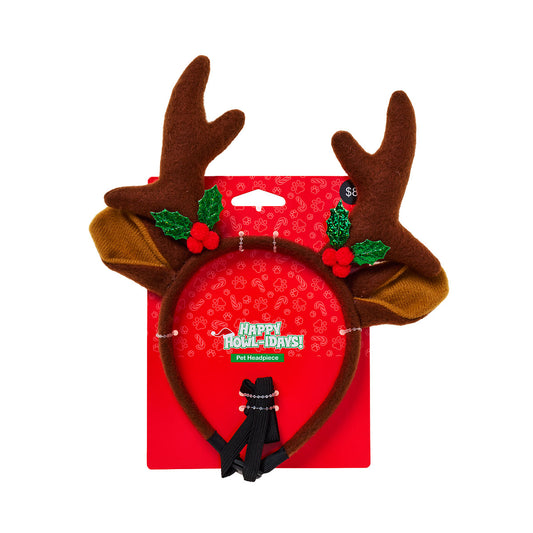 Christmas Pet Novelty Aliceband Antlers