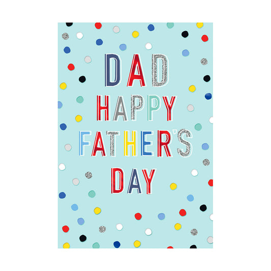Father's Day Card Dad Confetti