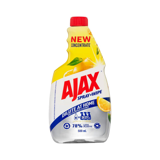 Ajax Spray N Wipe Concentrate Lemon 500mL