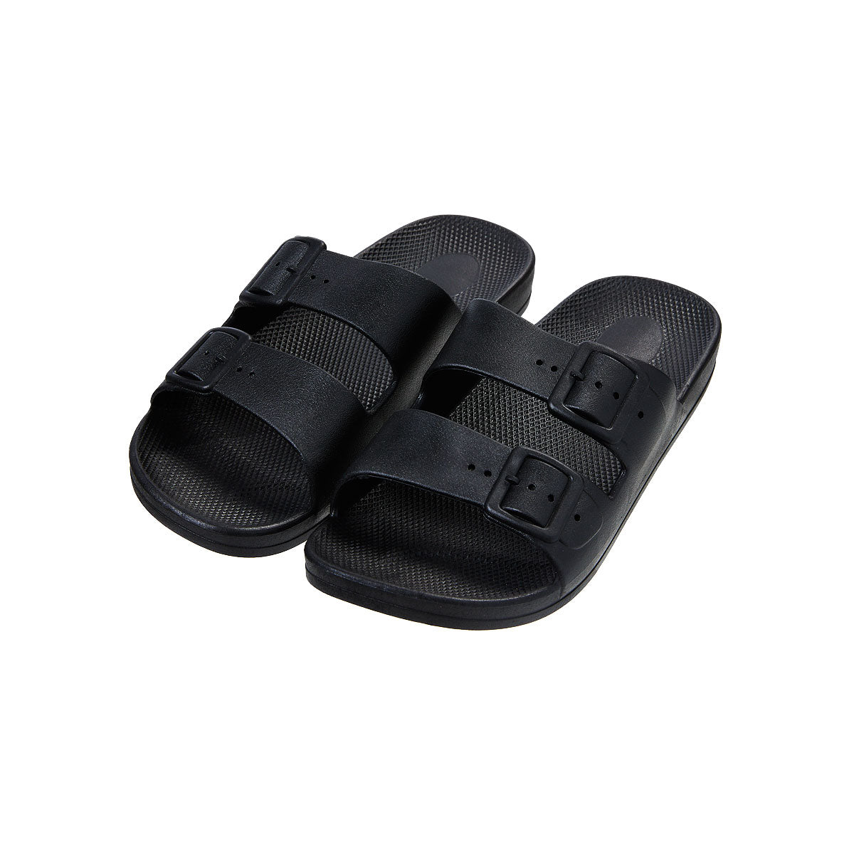Women's Twin Strap Sandals Black Medium