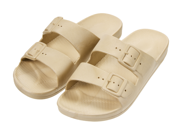 Women's Twin Strap Sandals Sand Large