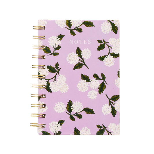A6 Notebook Lilac Hydrangea 160pg