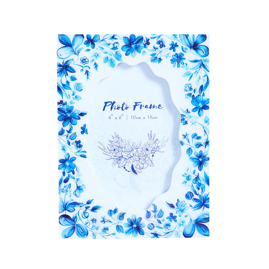 Lacquer Floral Print Photo Frame 4"X6"