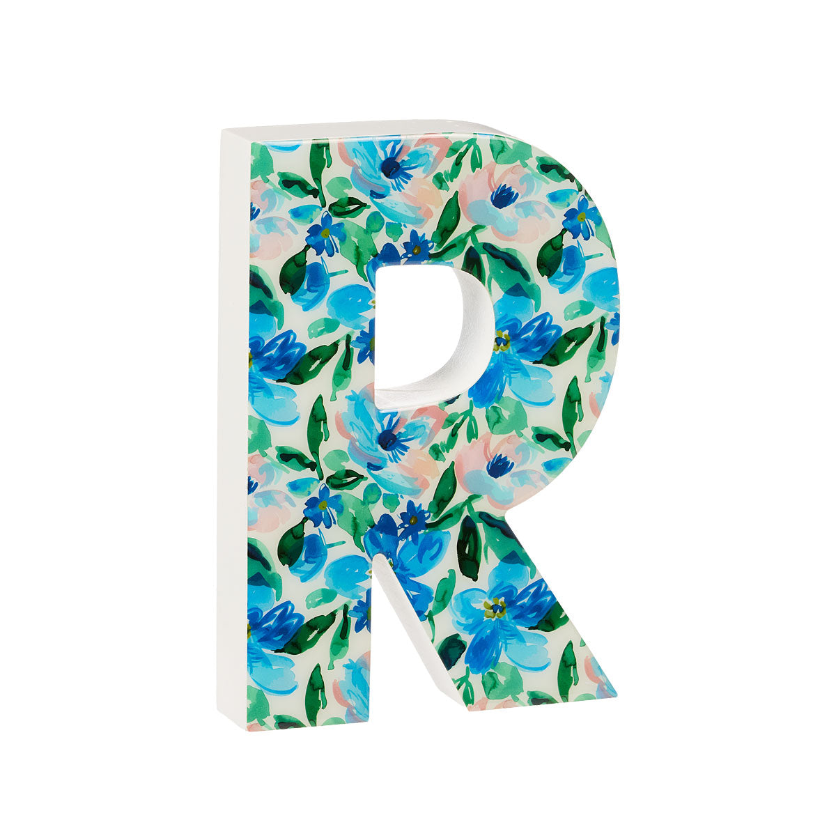 Tabletop Letter Lacquer Floral Monogram Assorted