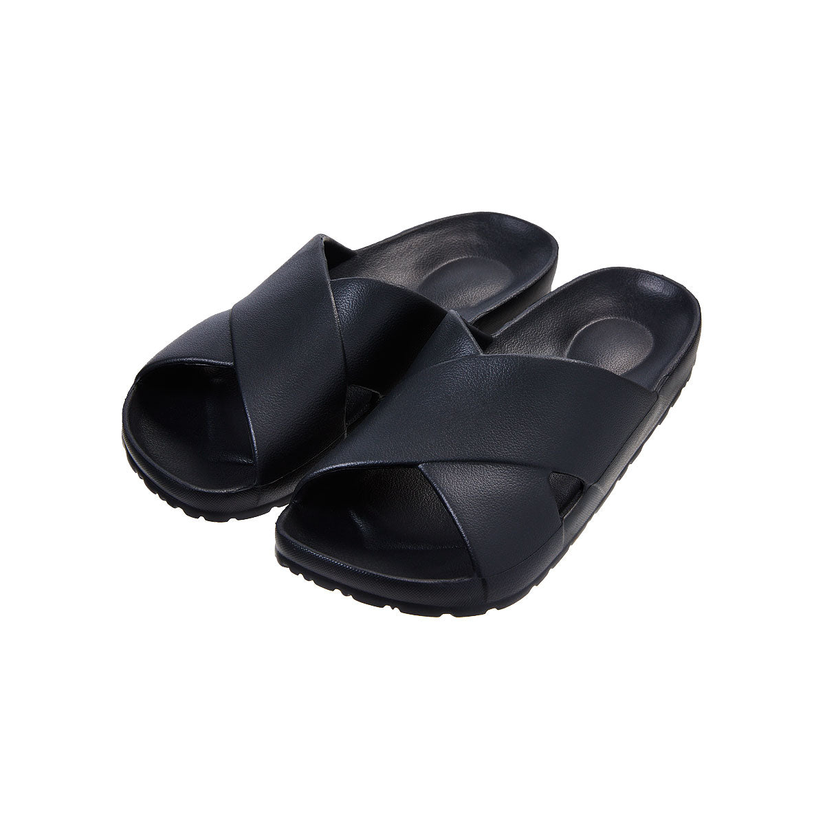 Women's Crossover Sandals Black Large