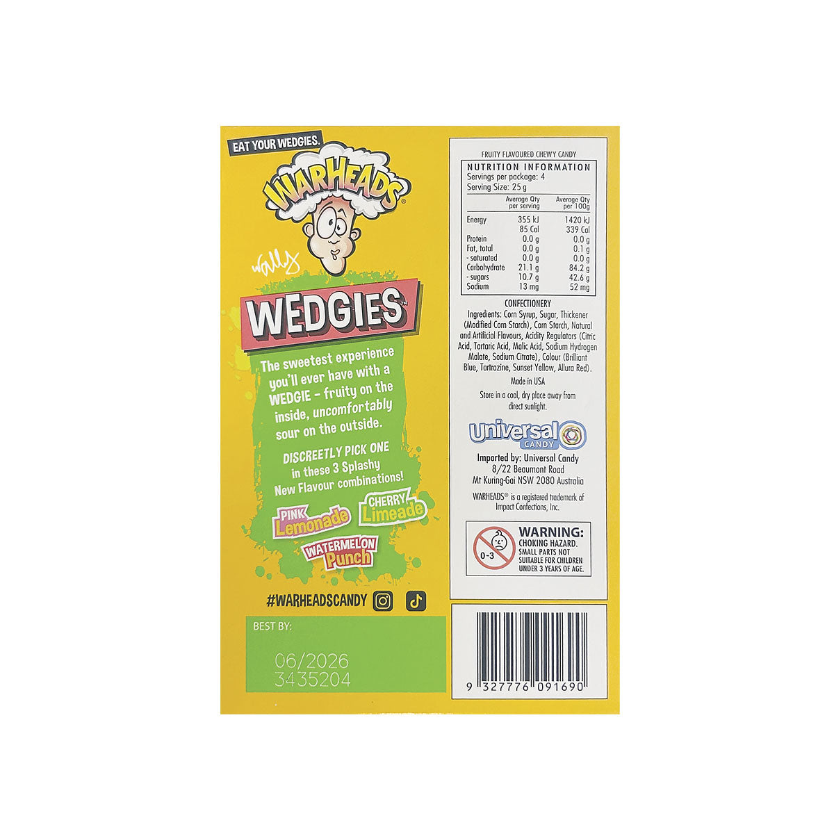 Warheads Wedgies 99g