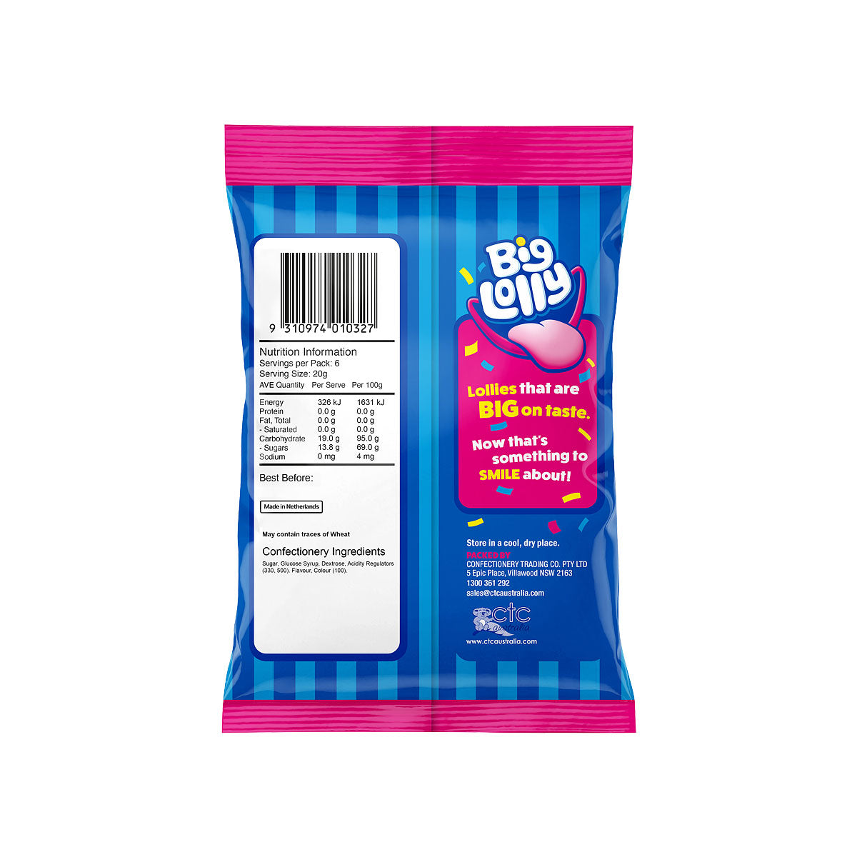 Big Lolly Lemon Sherbets 120g