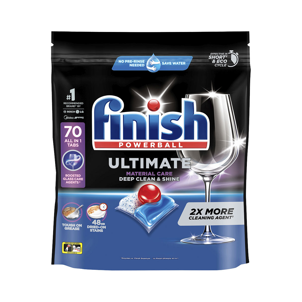 Finish Ultimate Material Care Dishwashing Tablets 70pk