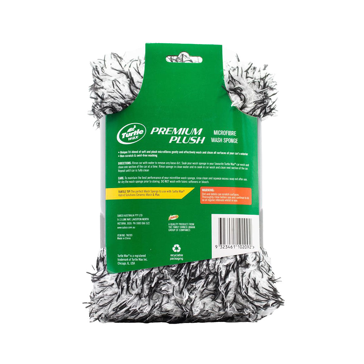 Turtle Wax Plush Microfibre Wash Sponge