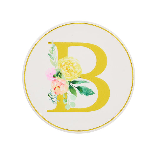 Round Monogram Coaster RBTPVNGH
