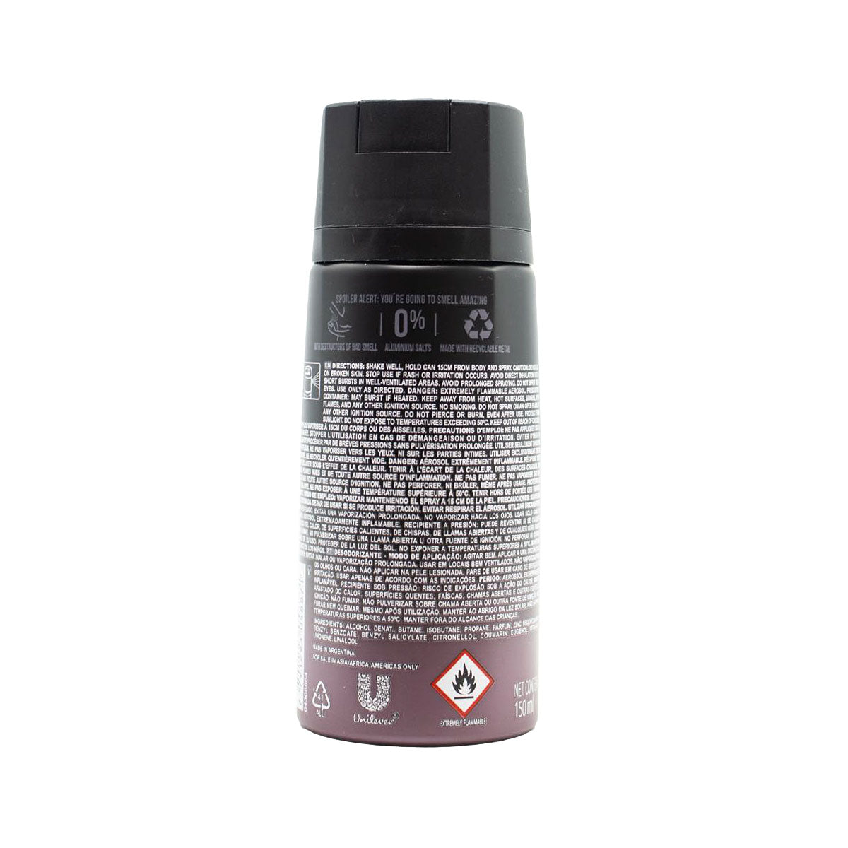 Axe 150ml Deodorant Bodyspray Black Nigh