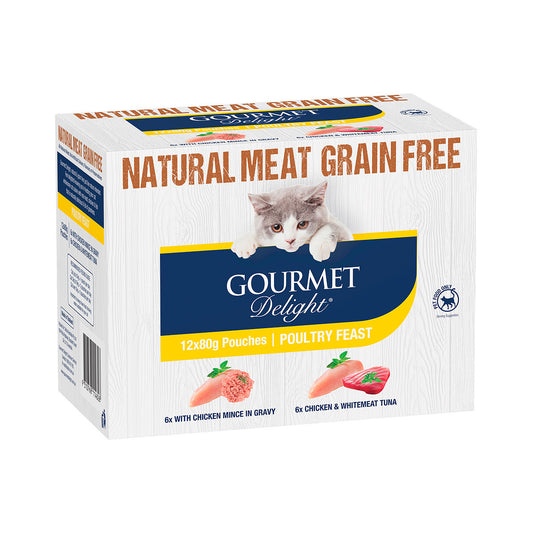 Gourmet Delight Poultry Multipack 12x80g