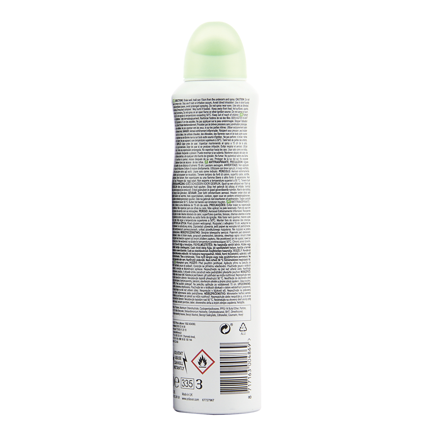 Dove Antiperspirant Go Fresh Cucumber & Green Tea 250mL