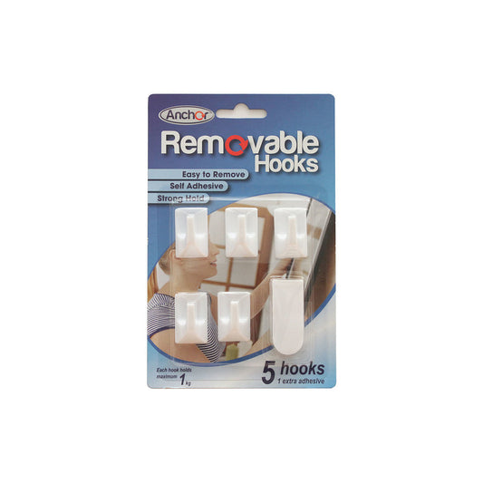 Removable Hooks Small 5pk