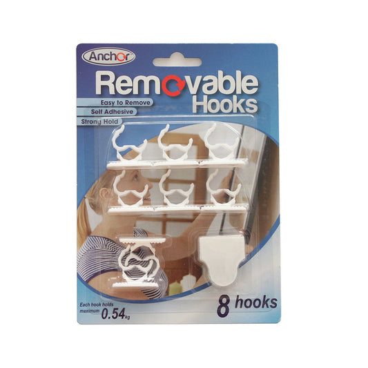 Removable Hooks 8pk