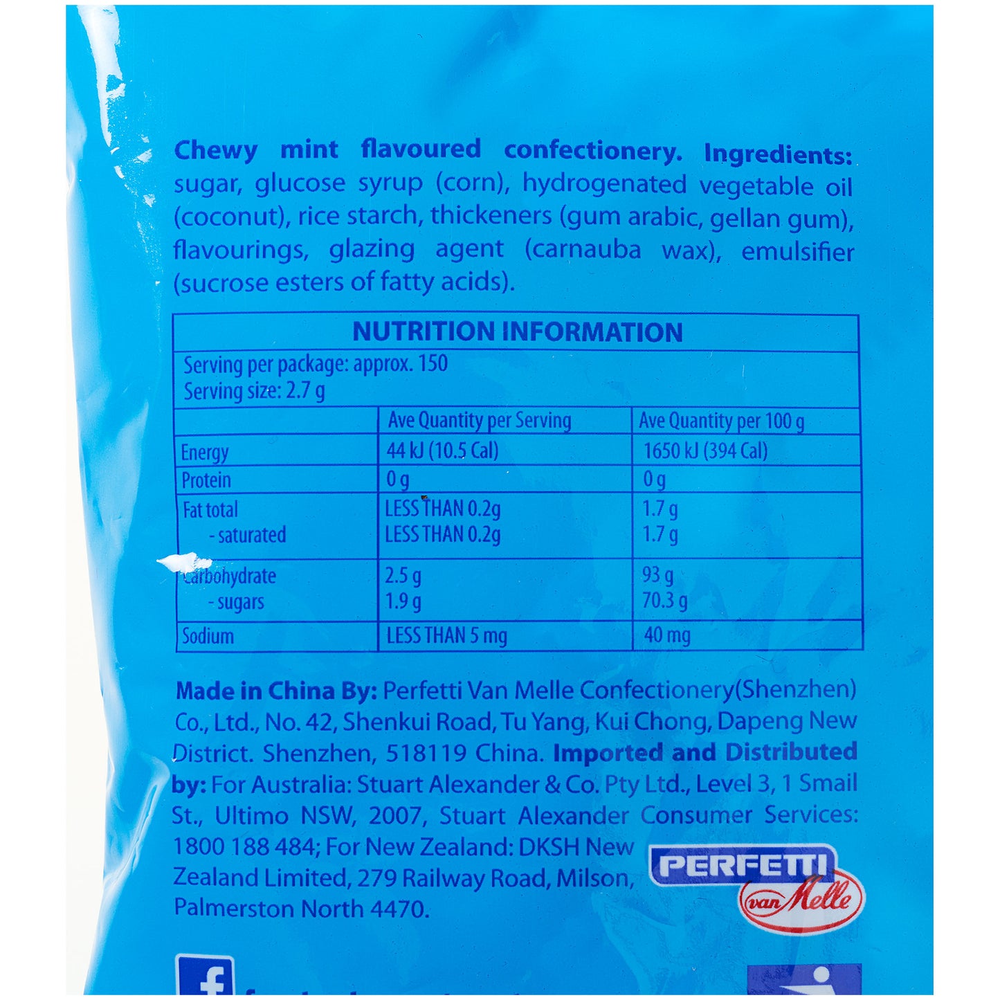 Mentos Chewy Candy Bag Mint 405g
