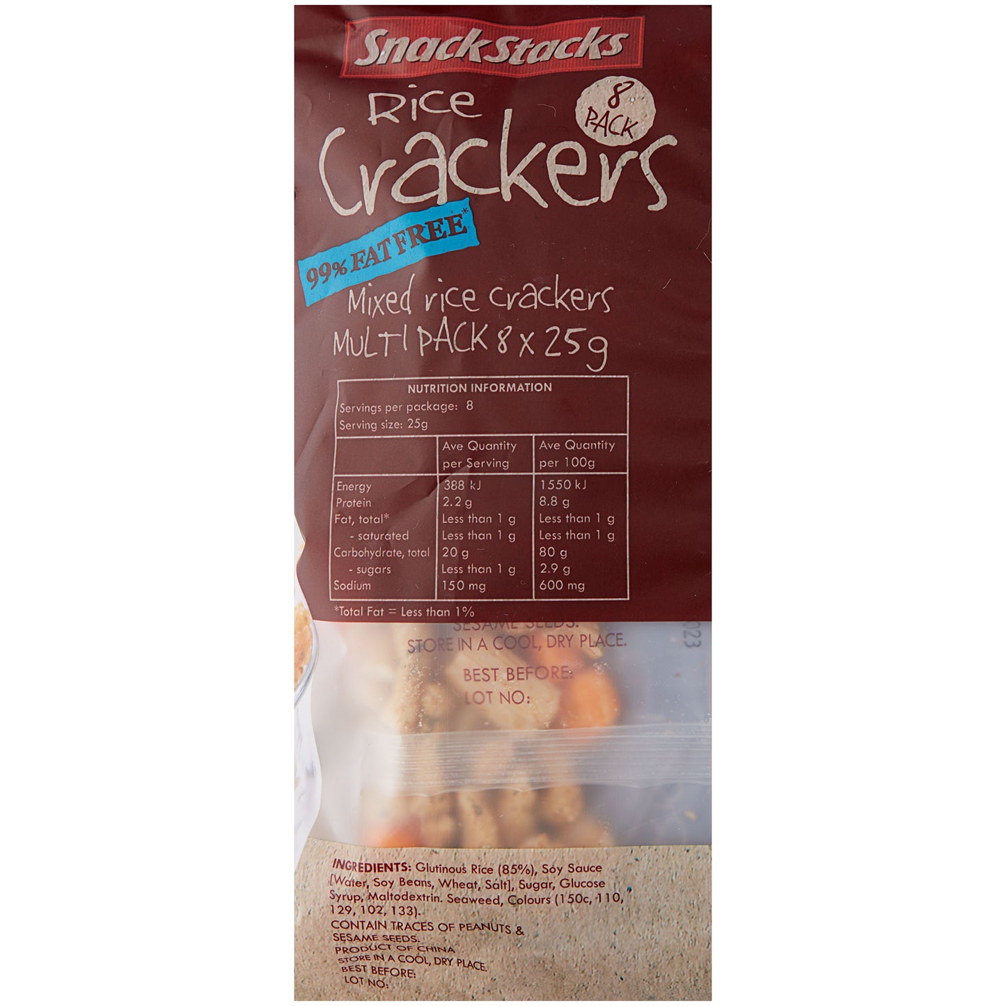 Snack Stacks Rice Crackers 10pk