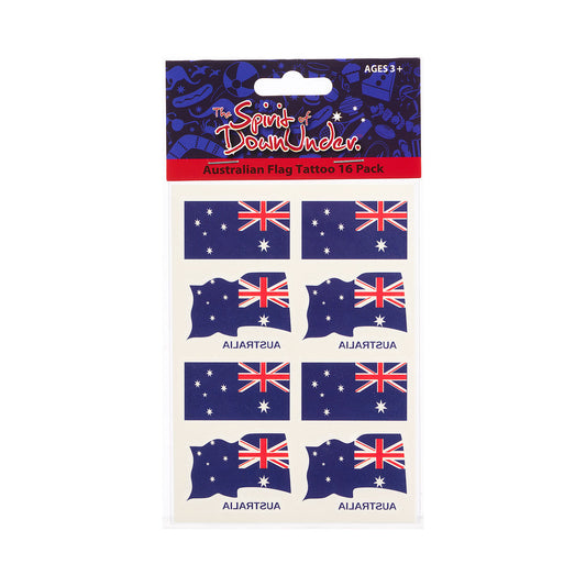 Aussie Flag Tattoo 16pk