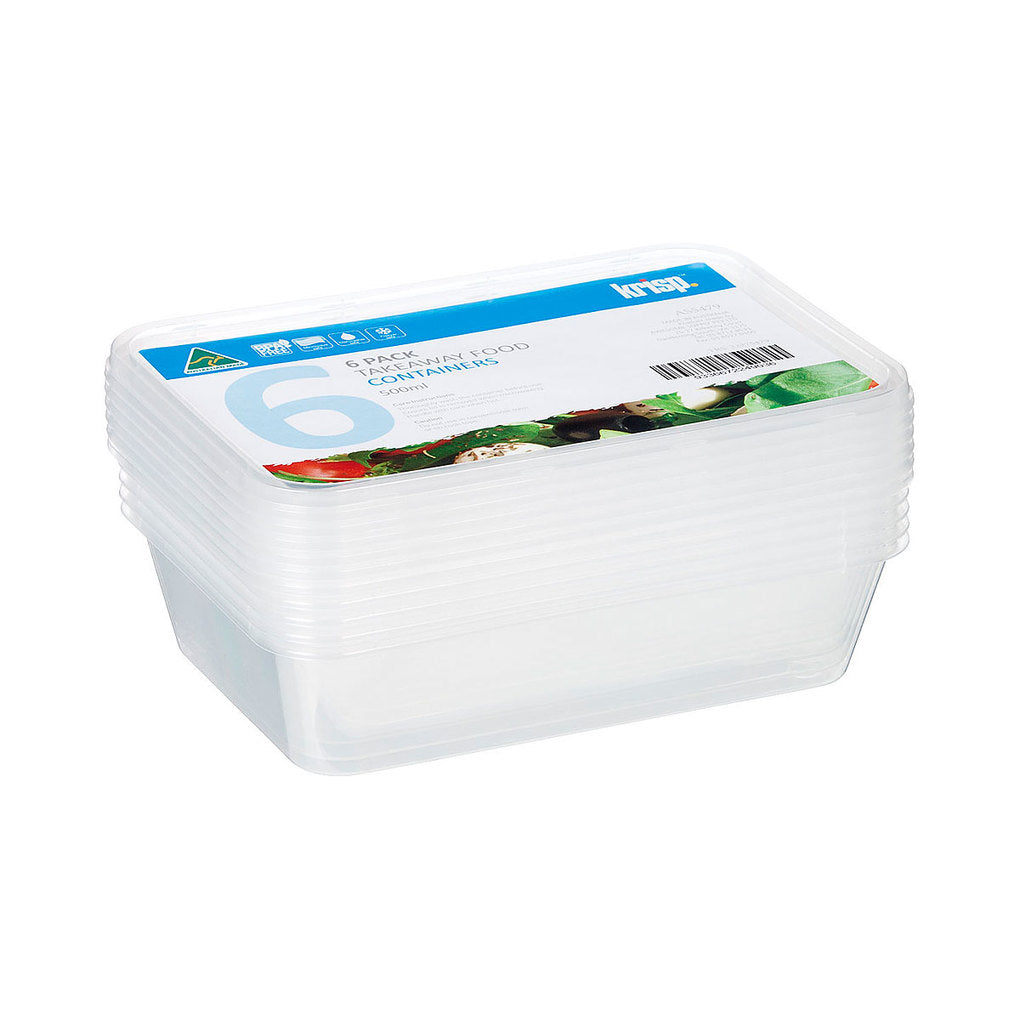 Meal Prep Food Storage 500mL 6pk