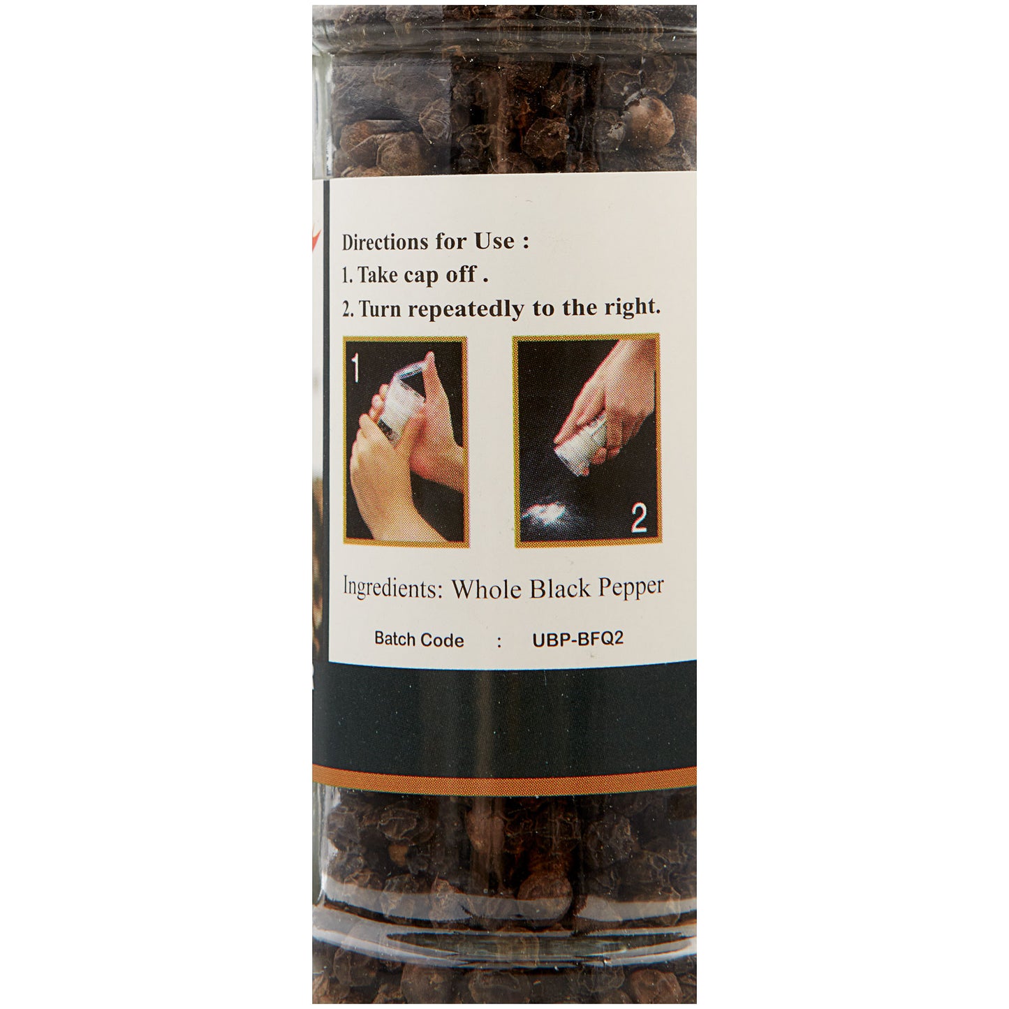 Medallion Whole Black Pepper Grinder 47g