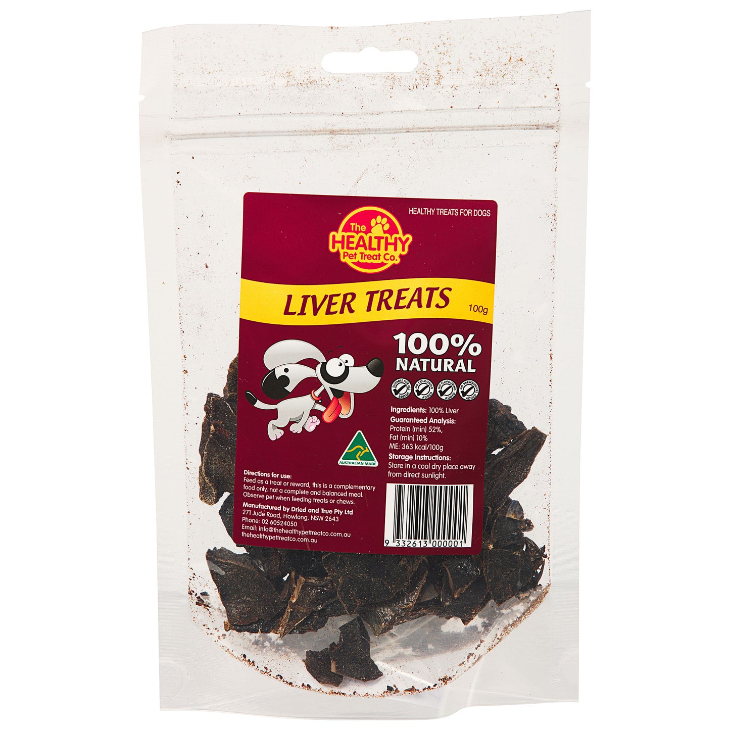 The Healthy Pet Treat Co. Liver Treats 100g