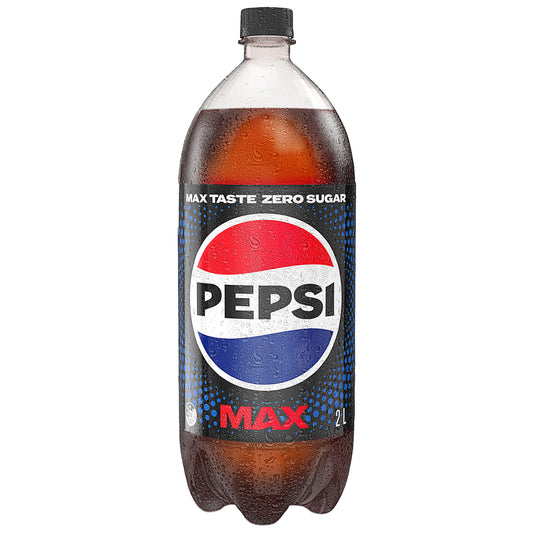 Pepsi Max Cola Soft Drink Bottle 2L