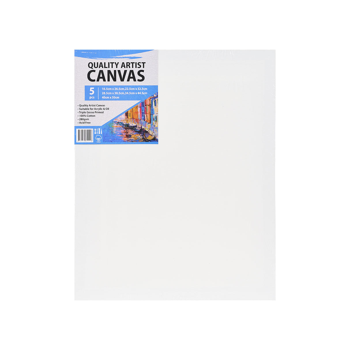 Canvas Set 280gsm Cotton 5pk