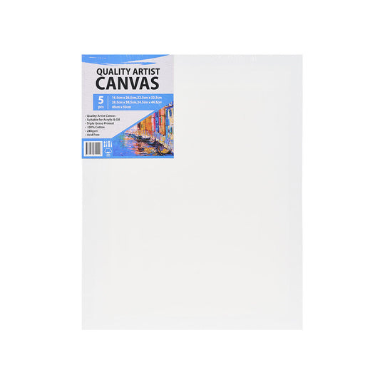 Canvas Set 280gsm Cotton 5pk