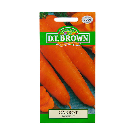 Dt Brown Topweight Carrot Seeds 2000pc