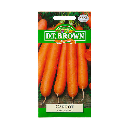 Dt Brown Early Nantes Carrot Seeds 2000pc