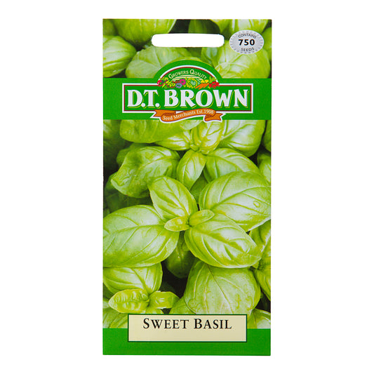 Dt Brown Sweet Basil Seeds - 750pc