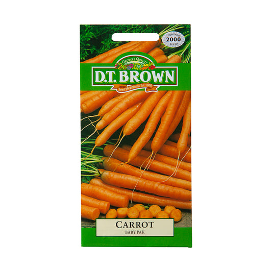 DT Brown Baby Pak Carrot Seeds 2000pc
