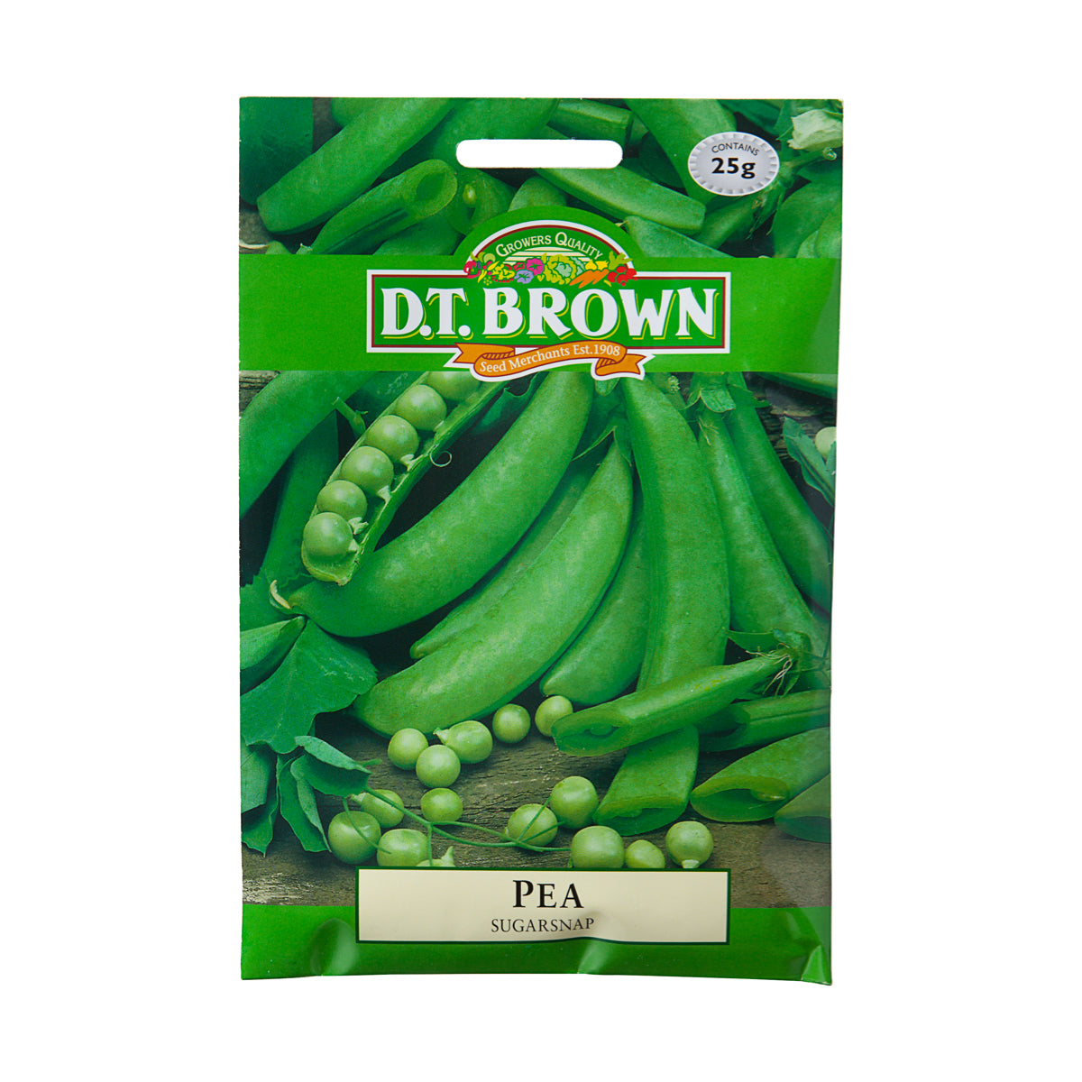 DT Brown Sugarsnap Pea Seeds 25g