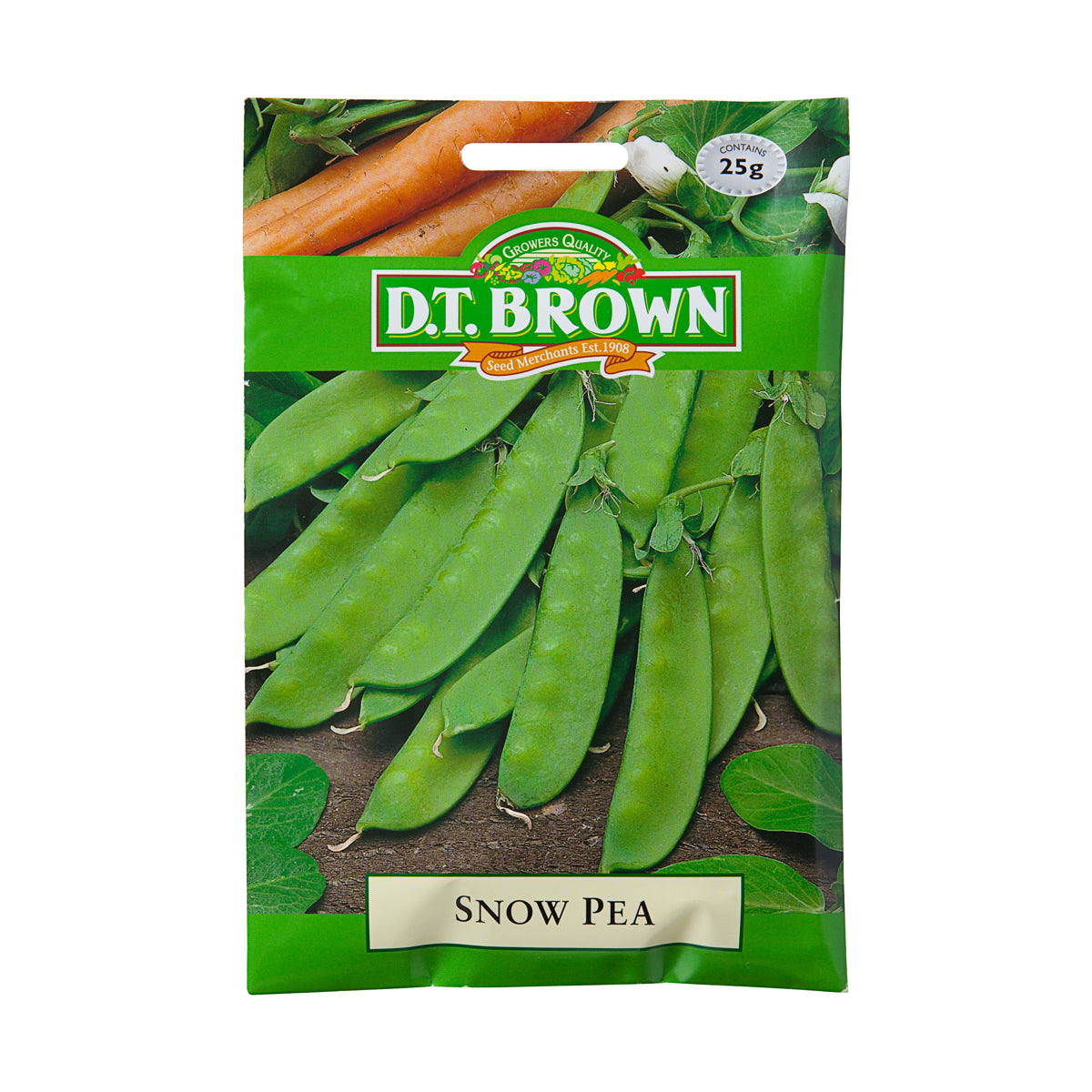 Dt Brown Snow Pea Seeds 25g