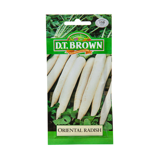Dt Brown Oriental Radish Seeds 150pc