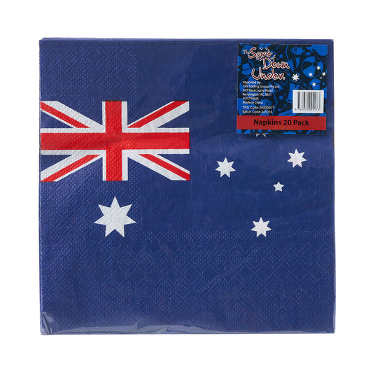Aussie Napkins Party 20pk